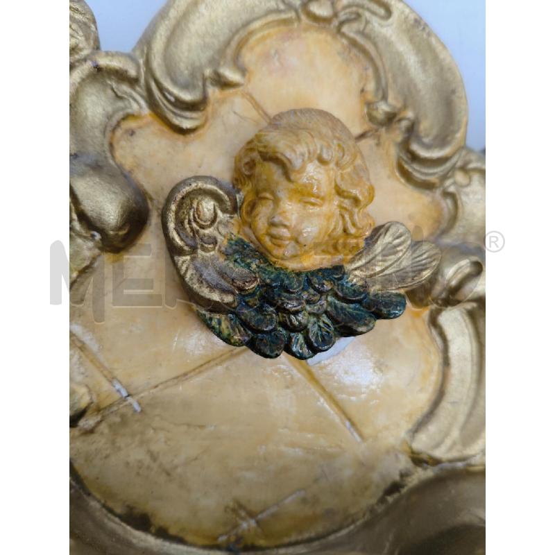 ACQUASANTIERA GESSO DIPINTO PUTTI | Mercatino dell'Usato Sandigliano 3