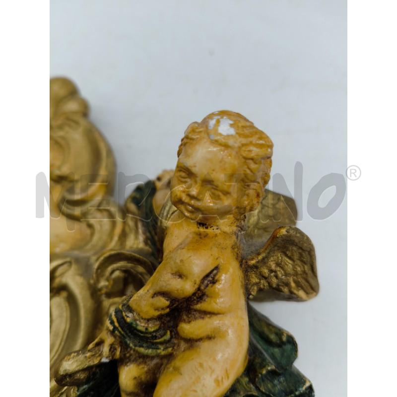 ACQUASANTIERA GESSO DIPINTO PUTTI | Mercatino dell'Usato Sandigliano 4