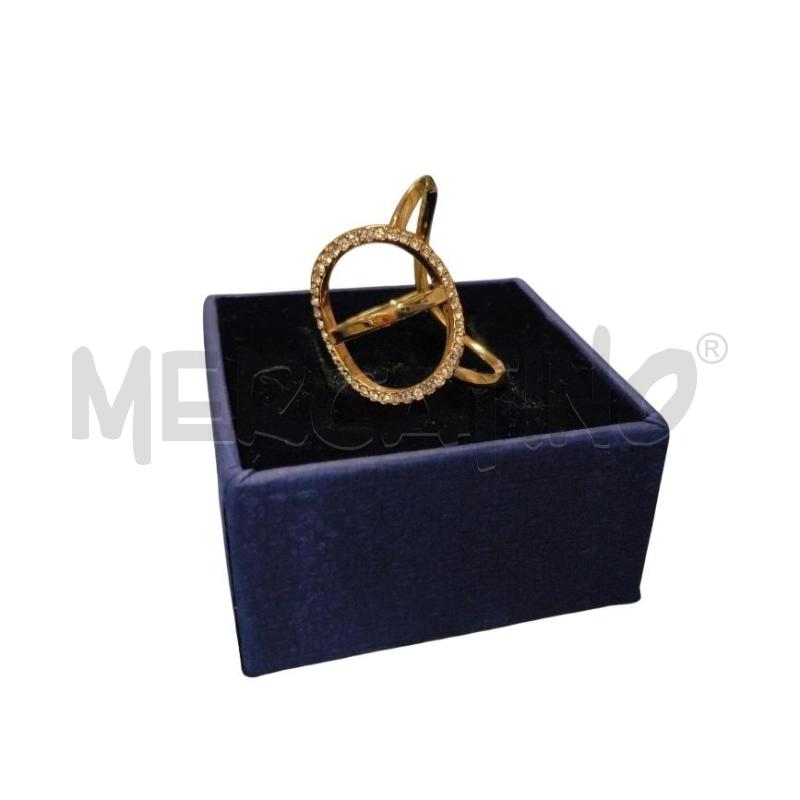 ANELLO DONNA SWAROVSKI DORATO+BRILL SWAROVSKI | Mercatino dell'Usato Sandigliano 1