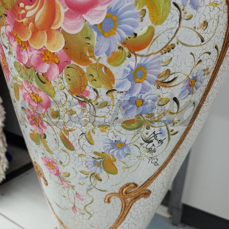 ANFORA FIORI DECORO ORO FIRMATO | Mercatino dell'Usato Sandigliano 2