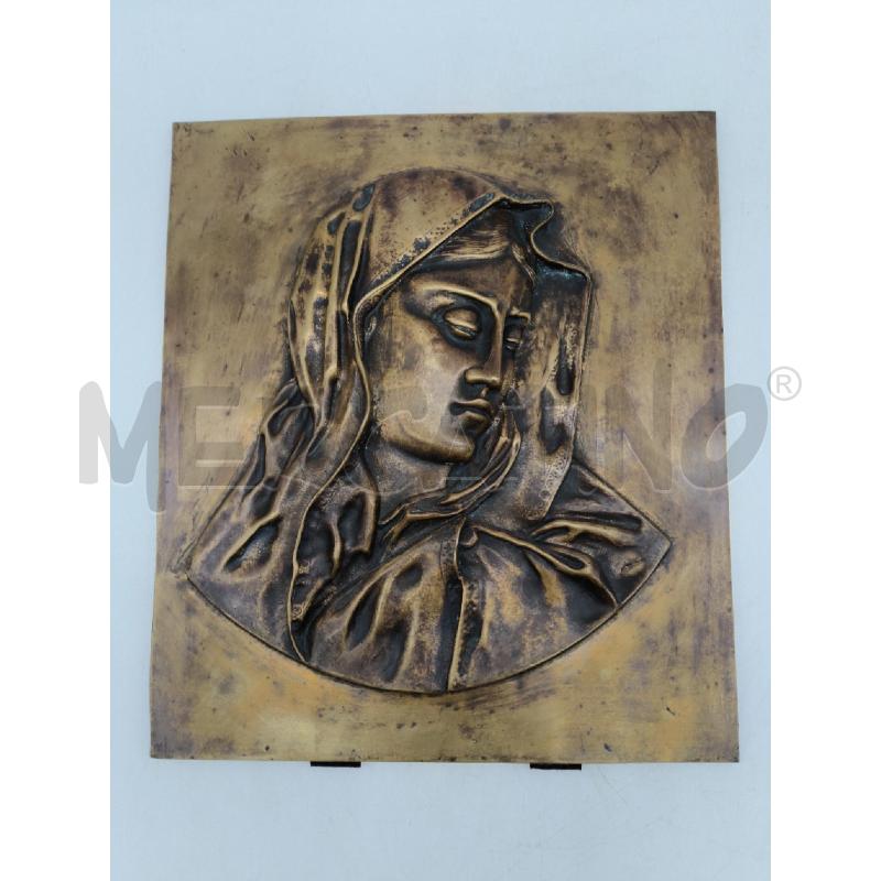 BASSORILIEVO MADONNA METALLICO  | Mercatino dell'Usato Sandigliano 1