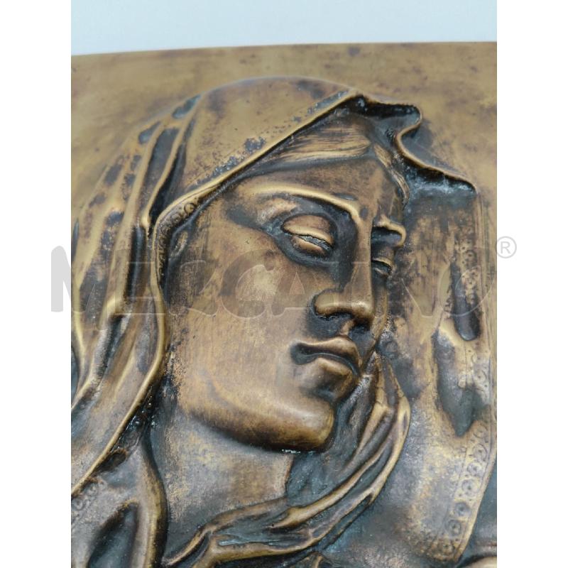 BASSORILIEVO MADONNA METALLICO  | Mercatino dell'Usato Sandigliano 4