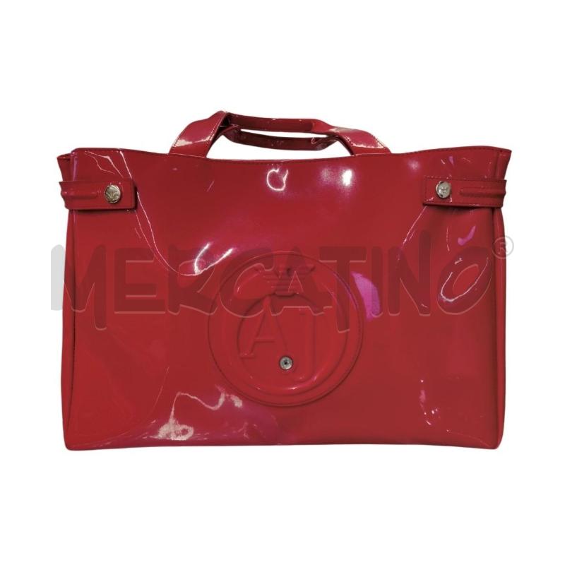 BORSA ARMANI JEANS ROSSA VERNICE BRILL LOGO | Mercatino dell'Usato Sandigliano 2