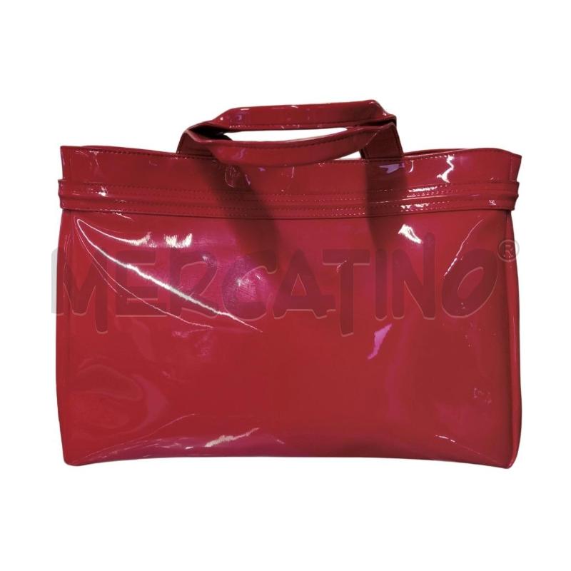 BORSA ARMANI JEANS ROSSA VERNICE BRILL LOGO | Mercatino dell'Usato Sandigliano 3