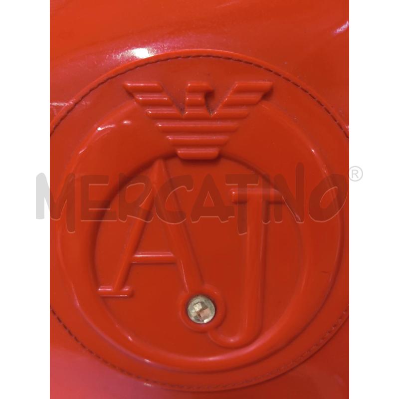 BORSA ARMANI JEANS ROSSA VERNICE BRILL LOGO | Mercatino dell'Usato Sandigliano 4