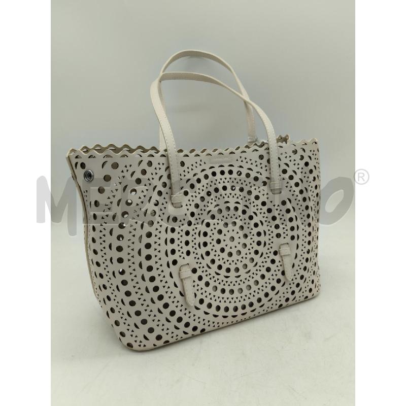 BORSA D.TOMMASINI BEIGE BUCHERELLATA | Mercatino dell'Usato Sandigliano 2