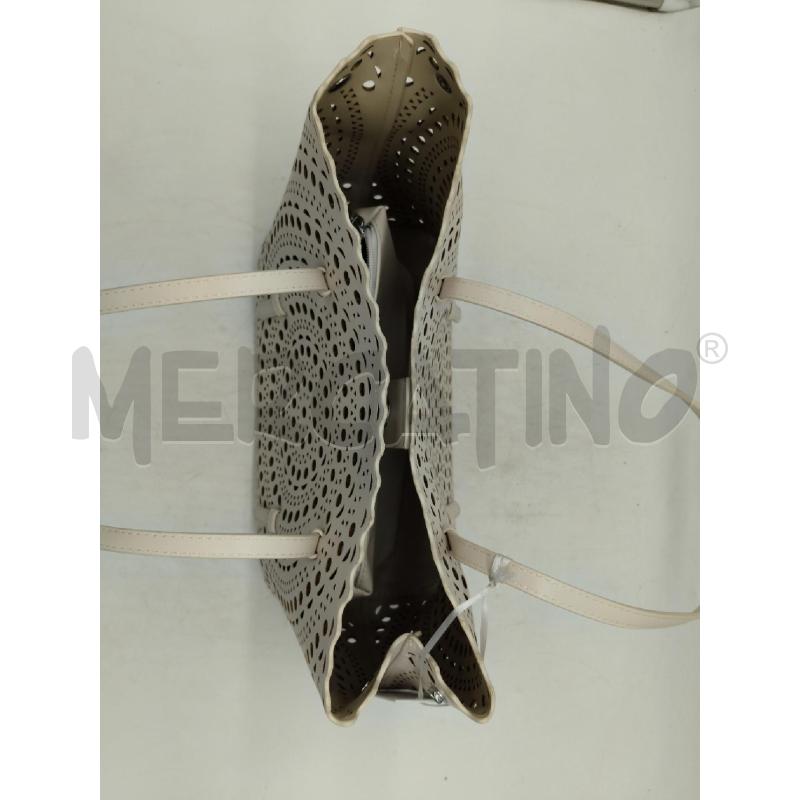 BORSA D.TOMMASINI BEIGE BUCHERELLATA | Mercatino dell'Usato Sandigliano 3