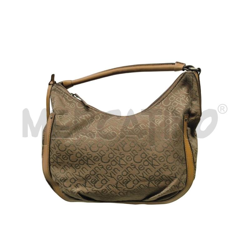 BORSA D. CALVIN KLEIN MARR. SCRITTE VERDI  | Mercatino dell'Usato Sandigliano 1