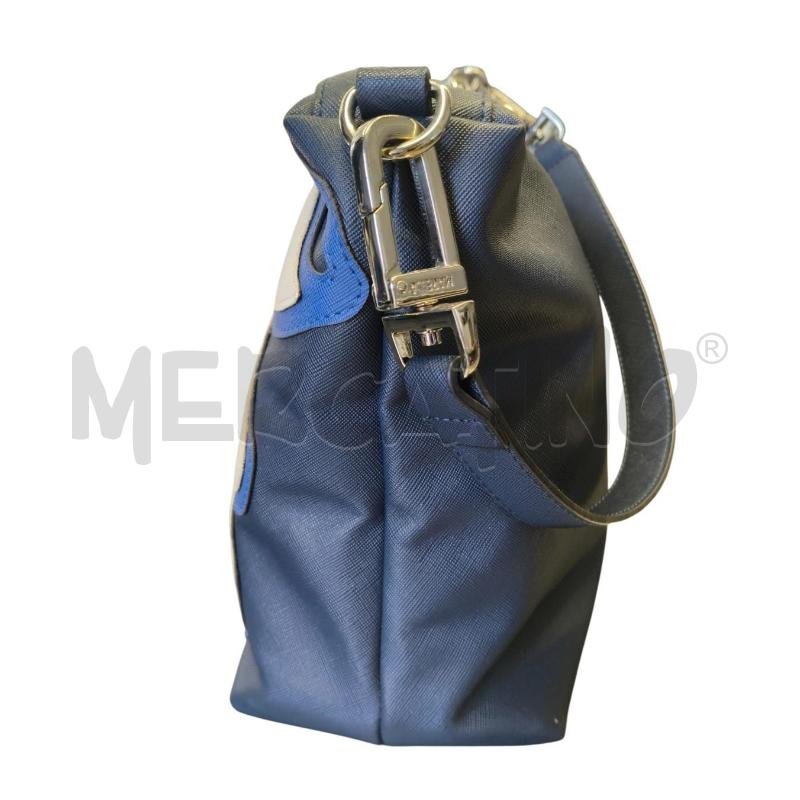 BORSA MARELLA TRACOLLA BLU FIORE BEIGE | Mercatino dell'Usato Sandigliano 5