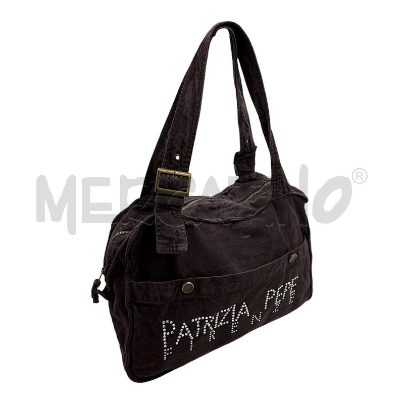 BORSA PATRIZIA PEPE MARRONE STRASS | Mercatino dell'Usato Sandigliano 1