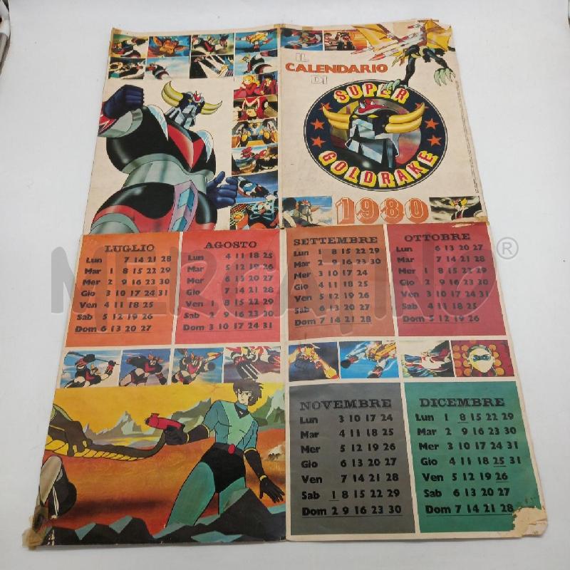 CALENDARIO POSTER SUPER GOLDRAKE 1980 | Mercatino dell'Usato Sandigliano 1