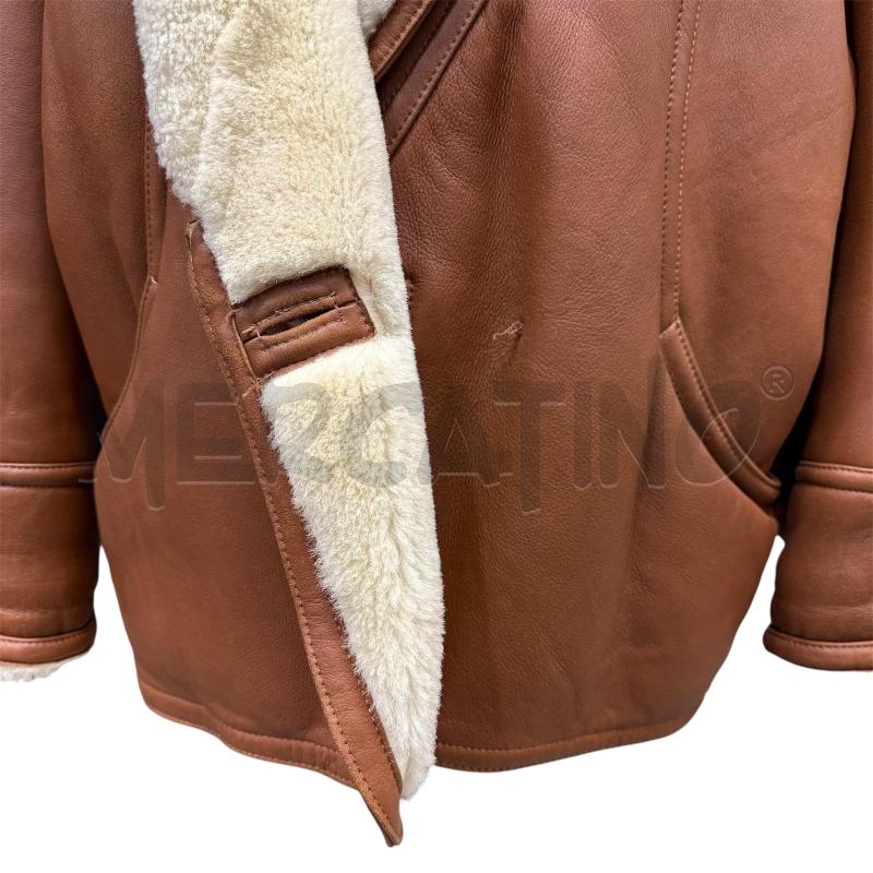CAPPOTTO D.48 SHEARLING CONBIPEL MARRONE | Mercatino dell'Usato Sandigliano 3