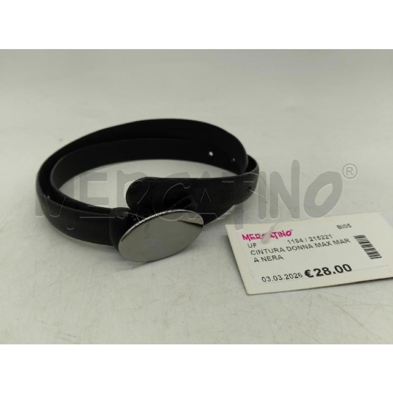 CINTURA DONNA MAX MARA NERA | Mercatino dell'Usato Sandigliano 1