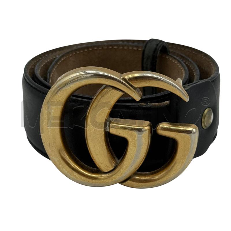 CINTURA GUCCI CON LOGO DORATO | Mercatino dell'Usato Sandigliano 1
