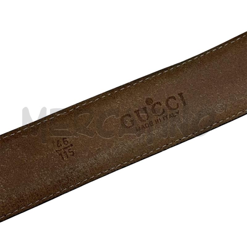 CINTURA GUCCI CON LOGO DORATO | Mercatino dell'Usato Sandigliano 5