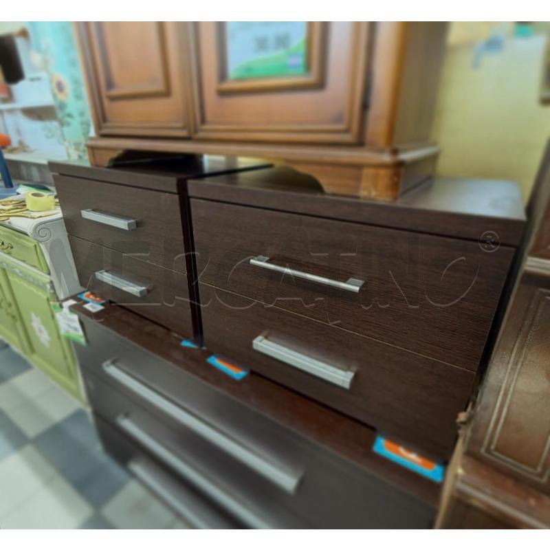 COMODINI COPPIA LEGNO MARRONE | Mercatino dell'Usato Sandigliano 3