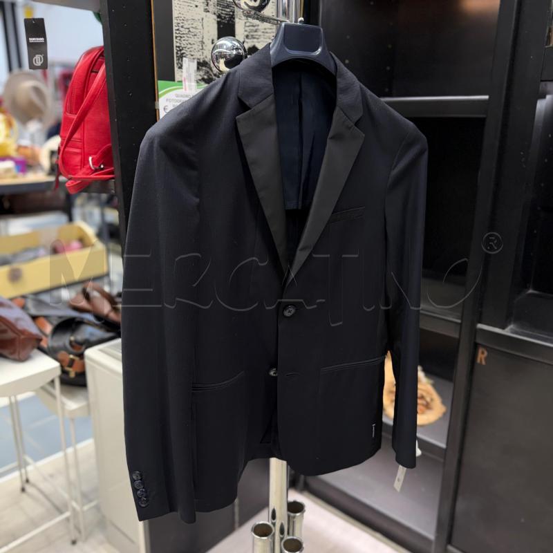 COMPLETO U.S ARMANI EXCHANGE BLU CON INSERTI RASO NERO | Mercatino dell'Usato Sandigliano 1