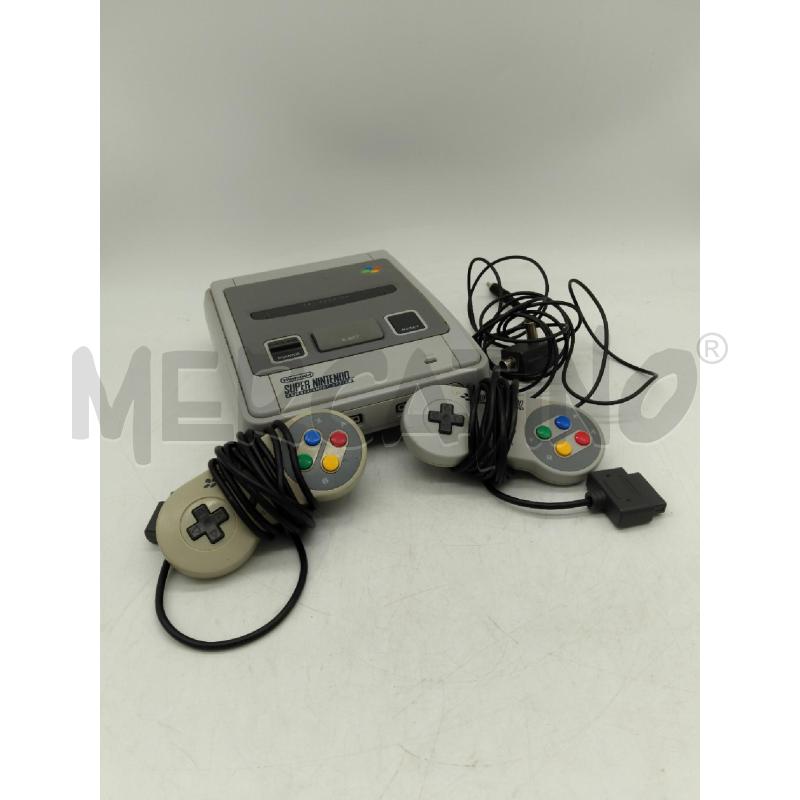 CONSOLLE SUPER NINTENDO SNES CON DUE CONTROLLER (NO CAVO ALIMENTAZIONE) DA TEST | Mercatino dell'Usato Sandigliano 1