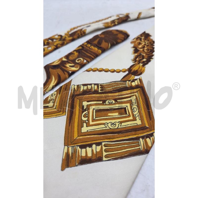 CRAVATTA GIANNI VERSACE PURA SETA BEIGE DORATA  | Mercatino dell'Usato Sandigliano 3