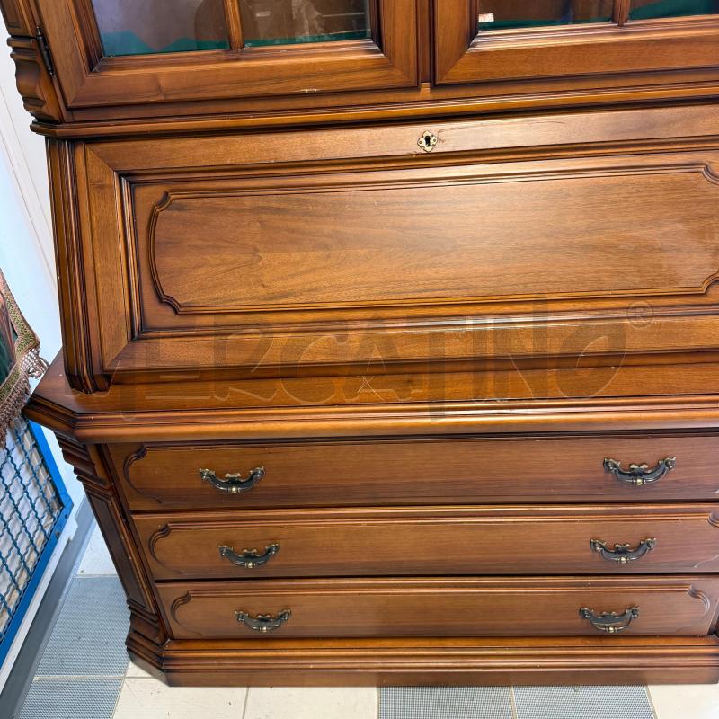 CREDENZA / VETRINA CON RIBALTA LEGNO SCURO | Mercatino dell'Usato Sandigliano 5