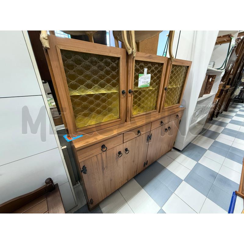 CREDENZA ANTE GIALLO VETRO (ANGOLO BASE SX DA RIV) | Mercatino dell'Usato Sandigliano 1