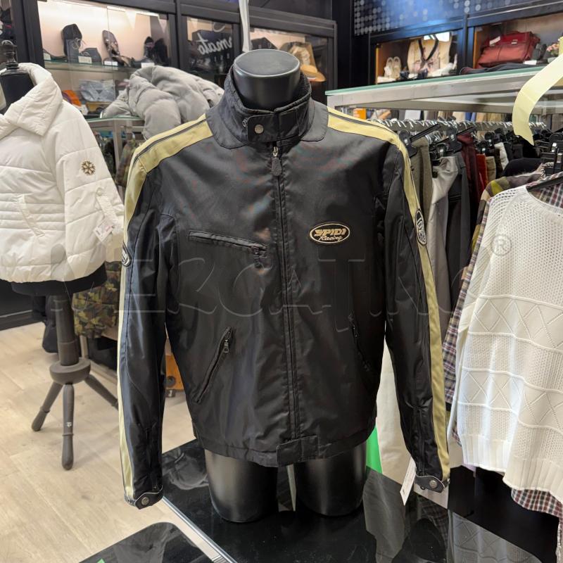 GIACCA U.L SPIDI NERA CON STRISCE BEIGE VERDINO | Mercatino dell'Usato Sandigliano 1