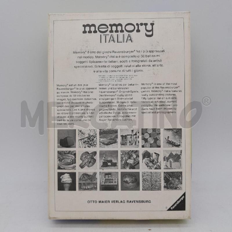 GIOCO IN SCATOLA MEMORY VINTAGE ITALIA  | Mercatino dell'Usato Sandigliano 2