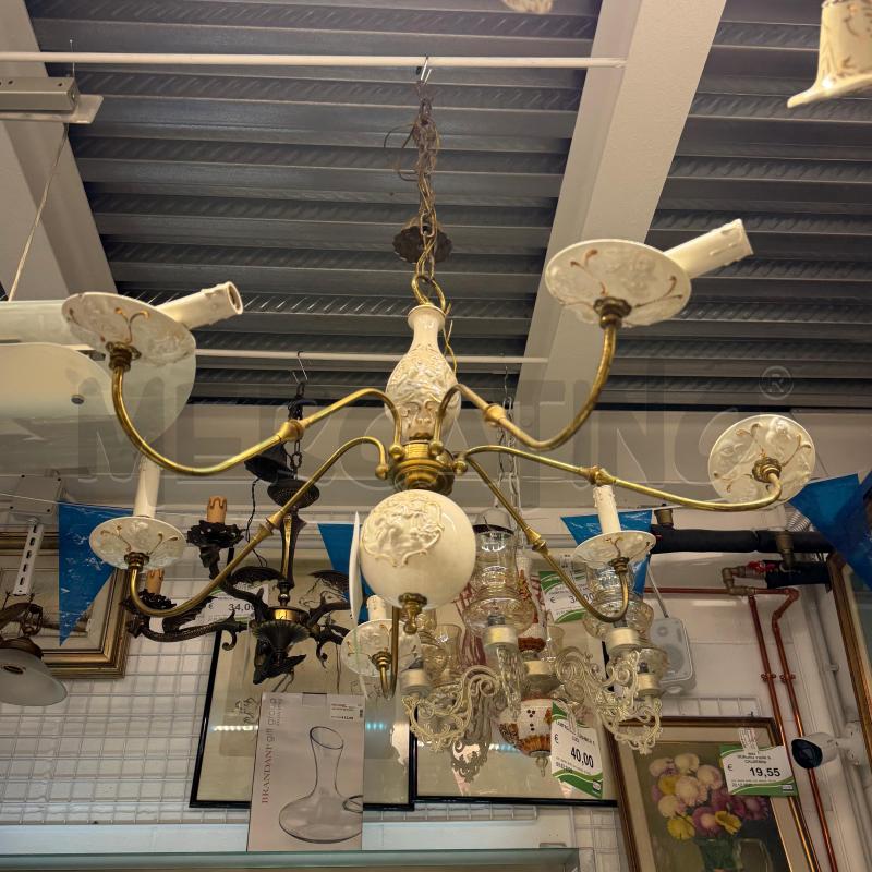 LAMPADARIO CER BIANCA PUTTI | Mercatino dell'Usato Sandigliano 2
