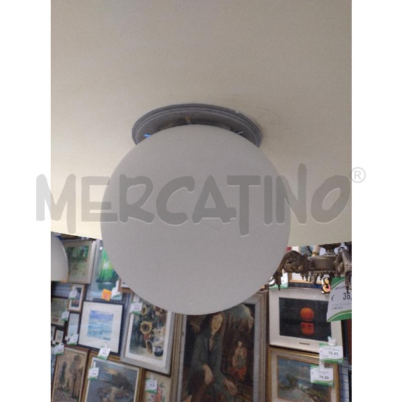 LAMPADARIO LL ART 8500 PALLA VETRO BIANCO | Mercatino dell'Usato Sandigliano 2