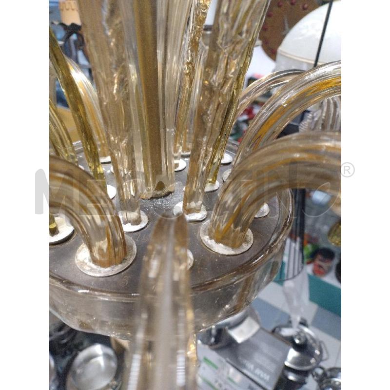 LAMPADARIO MURANO 6 LUCI BICOLORE | Mercatino dell'Usato Sandigliano 4