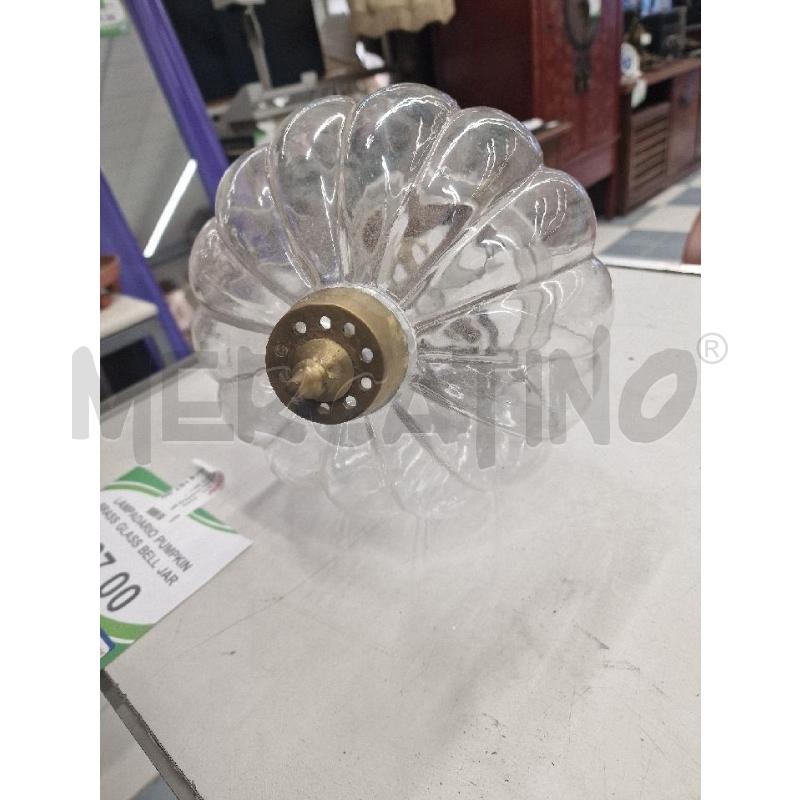 LAMPADARIO PUMPKIN BRASS GLASS BELL JAR | Mercatino dell'Usato Sandigliano 2
