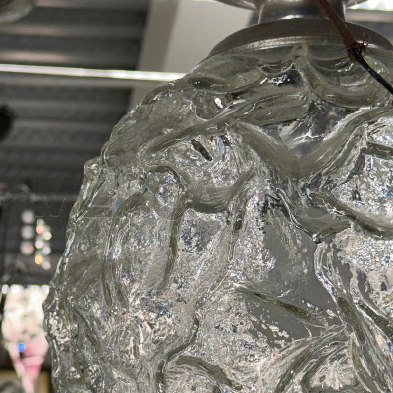 LAMPADARIO SPACE AGE VETRO SOFFIATO BUGNATO | Mercatino dell'Usato Sandigliano 2
