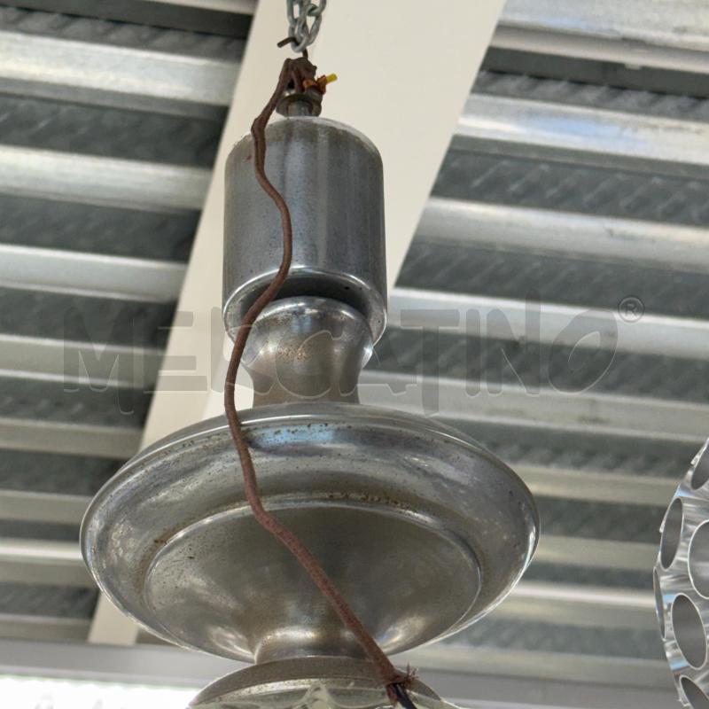 LAMPADARIO SPACE AGE VETRO SOFFIATO BUGNATO | Mercatino dell'Usato Sandigliano 3