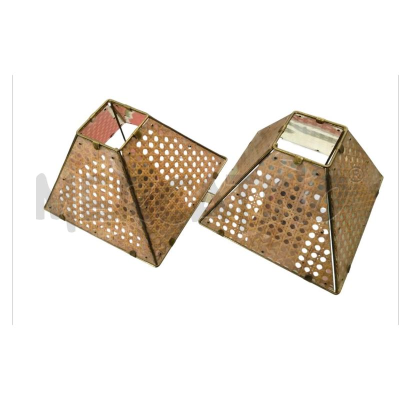 LAMPADE COPPIA ANNI 60 RATTAN  | Mercatino dell'Usato Sandigliano 2
