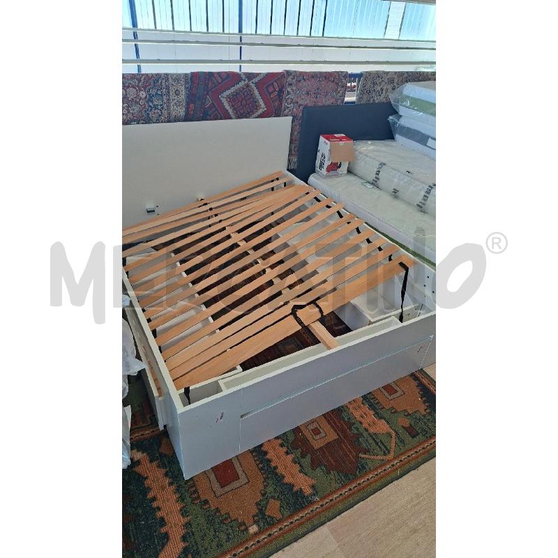 LETTO MATRIMONIALE BIANCO 3 CASSETTI | Mercatino dell'Usato Sandigliano 1