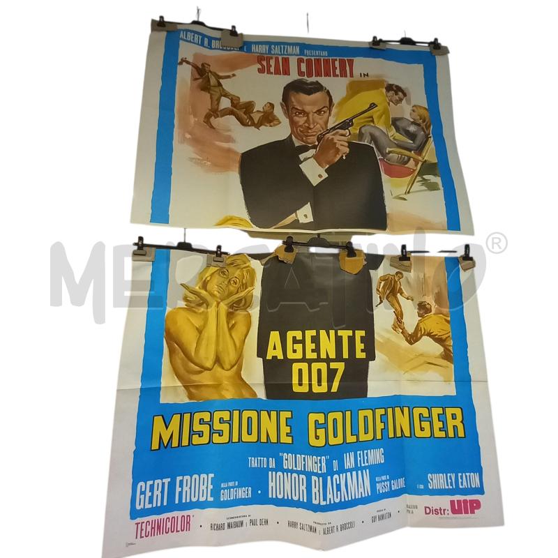 MANIFESTO 007 MISSIONE GOLDFINGER 140X200 | Mercatino dell'Usato Sandigliano 1