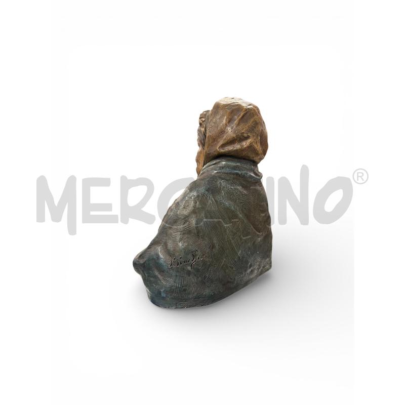 MEZZO BUSTO TERRACOTTA ANZIANA BRACCIA CONSERTE FIRMATO | Mercatino dell'Usato Sandigliano 3