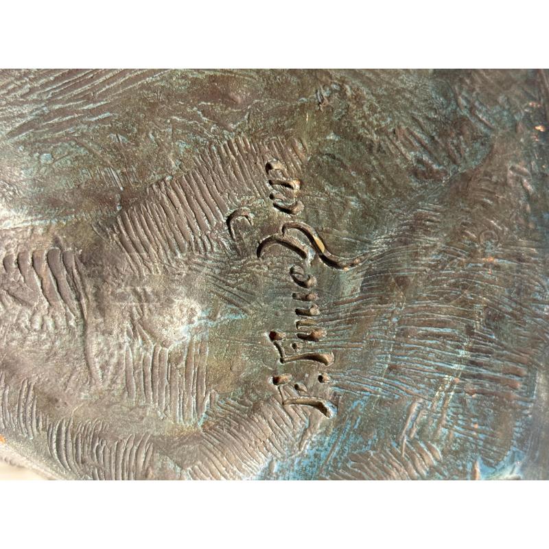 MEZZO BUSTO TERRACOTTA ANZIANA BRACCIA CONSERTE FIRMATO | Mercatino dell'Usato Sandigliano 5