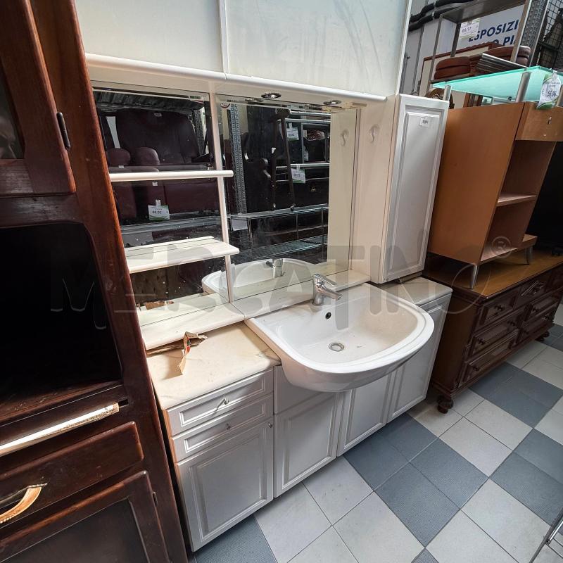 MOBILE BAGNO BIANCO CON MARMO | Mercatino dell'Usato Sandigliano 1