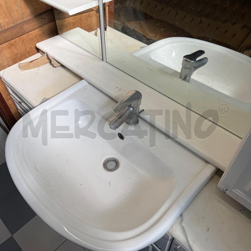 MOBILE BAGNO BIANCO CON MARMO | Mercatino dell'Usato Sandigliano 3