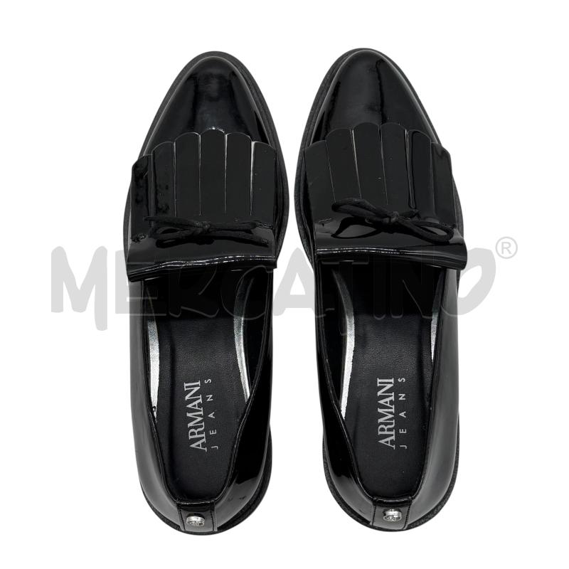 MOCASSINI D.36 ARMANI JEANS NERI VERNICE | Mercatino dell'Usato Sandigliano 2