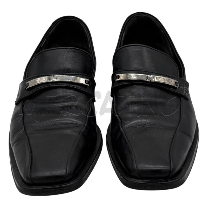 MOCASSINI PELLE U.VERSACE NERI 41 | Mercatino dell'Usato Sandigliano 3