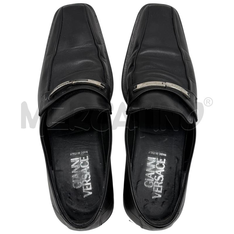 MOCASSINI PELLE U.VERSACE NERI 41 | Mercatino dell'Usato Sandigliano 4