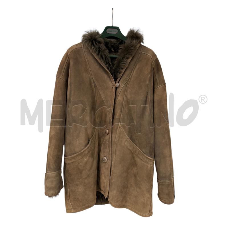 MONTONE D.SHEARLING M/L VERDE PELO | Mercatino dell'Usato Sandigliano 1