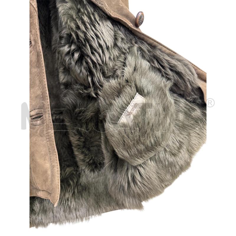 MONTONE D.SHEARLING M/L VERDE PELO | Mercatino dell'Usato Sandigliano 2