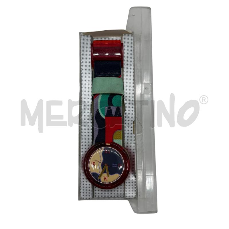 OROLOGIO SWATCH POP AG 1991 CINT ROSSO VERDE | Mercatino dell'Usato Sandigliano 1
