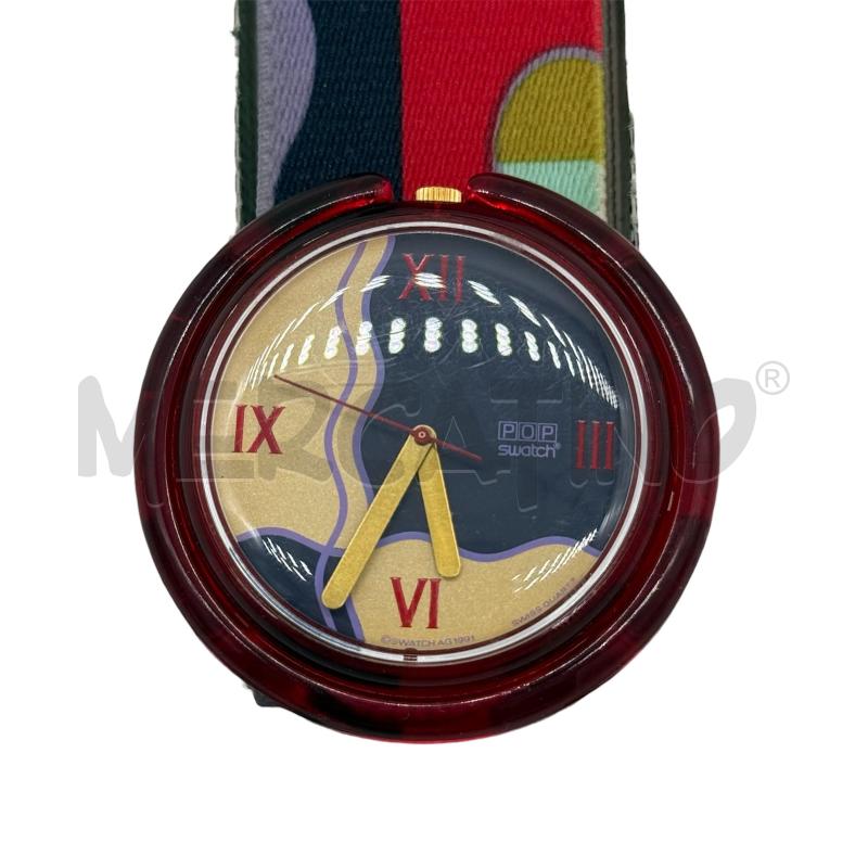 OROLOGIO SWATCH POP AG 1991 CINT ROSSO VERDE | Mercatino dell'Usato Sandigliano 2
