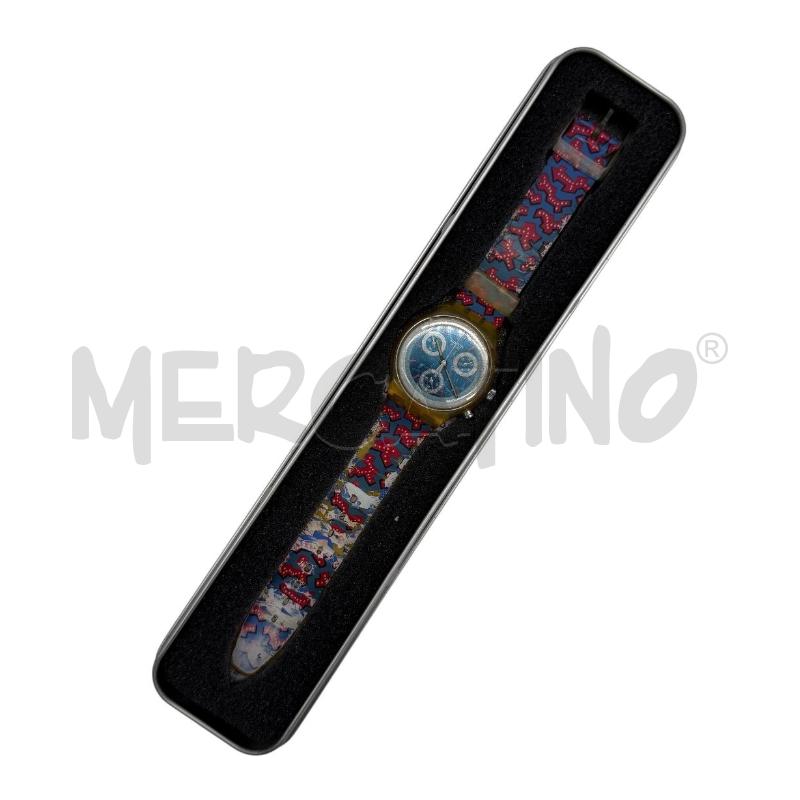OROLOGIO SWATCH SWISS BLU ROSSO  | Mercatino dell'Usato Sandigliano 5