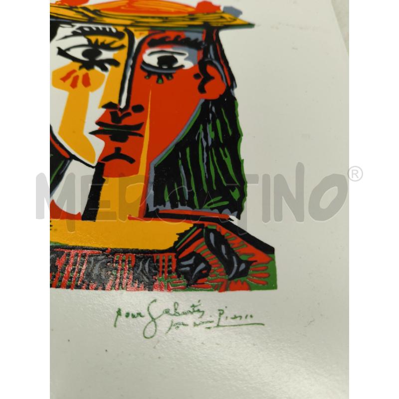 PIASTRELLA PICASSO DONNA CON CAPPELLO | Mercatino dell'Usato Sandigliano 3