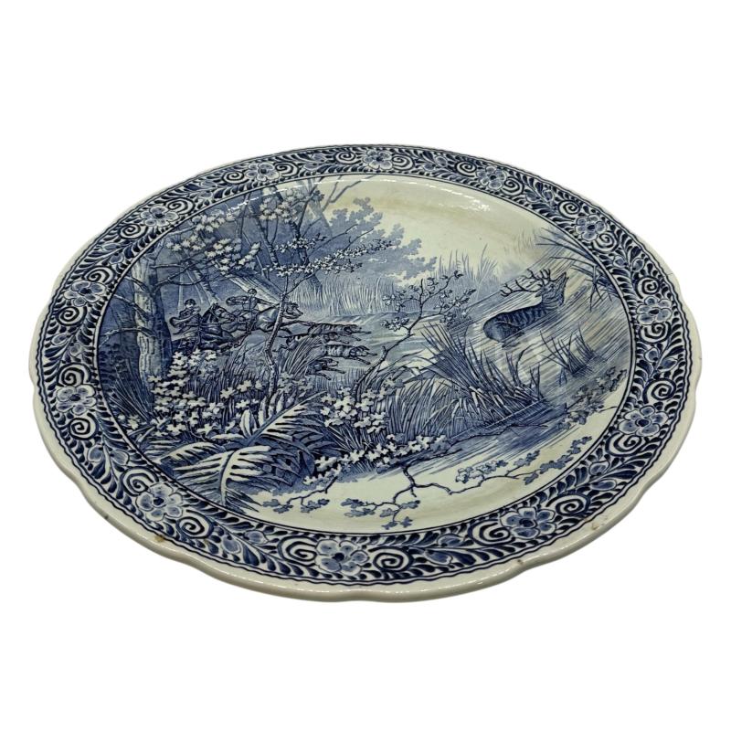 PIATTO DELFT CACCIA 40CM | Mercatino dell'Usato Sandigliano 1
